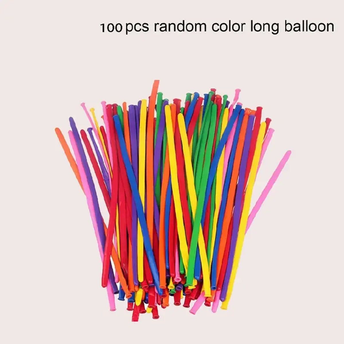 100pcs Magic Balloons Strip Balloons For Birthday Party, Wedding Decorations Christmas, Halloween, Thanksgiving Day Gift