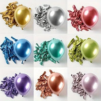30pcs, 10-inch Metal Chrome Balloons, Party Balloons, For Birthday Party Decorations, Wedding Decor, Chrismas Decor, Outdoor Party Decor,room Decor.