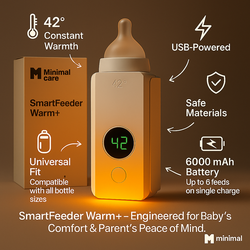 M-Care SmartFeeder™ Warm+ — Portable Baby Milk Warmer (1-Year Warranty)