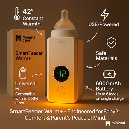M-Care SmartFeeder™ Warm+ — Portable Baby Milk Warmer (1-Year Warranty)