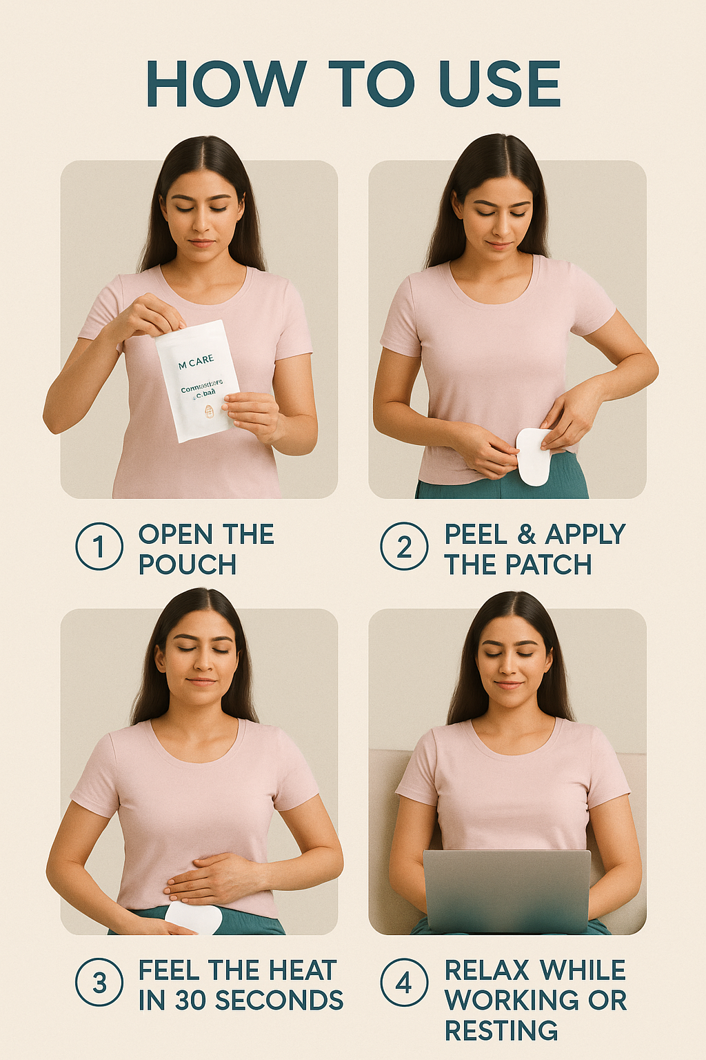 M-Care Crampease Patch 12Pcs