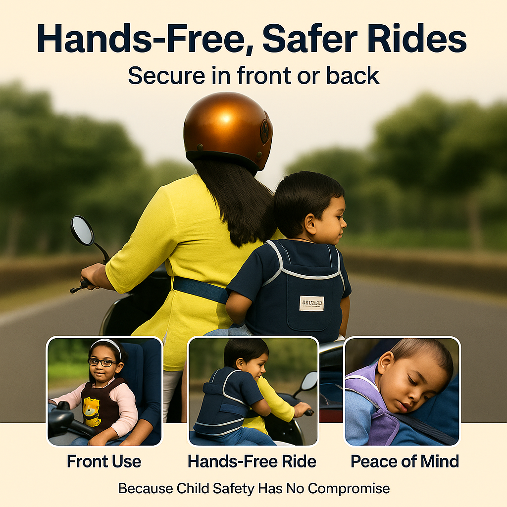 MinimalCare RideSafe™ Belt – Child Safety on 2-Wheelers