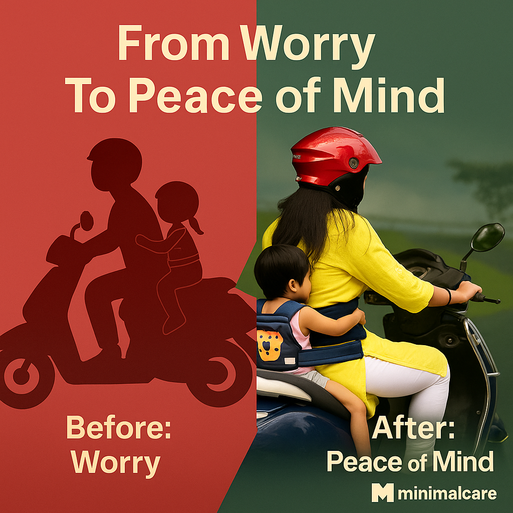 MinimalCare RideSafe™ Belt – Child Safety on 2-Wheelers